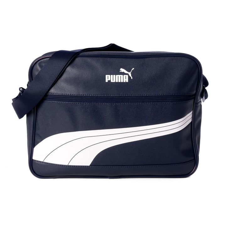 PUMA Unisex – Erwachsene Campus Reporter Retro umhängetasche Einheitsgrösse Navy/White, Einheitsgrös