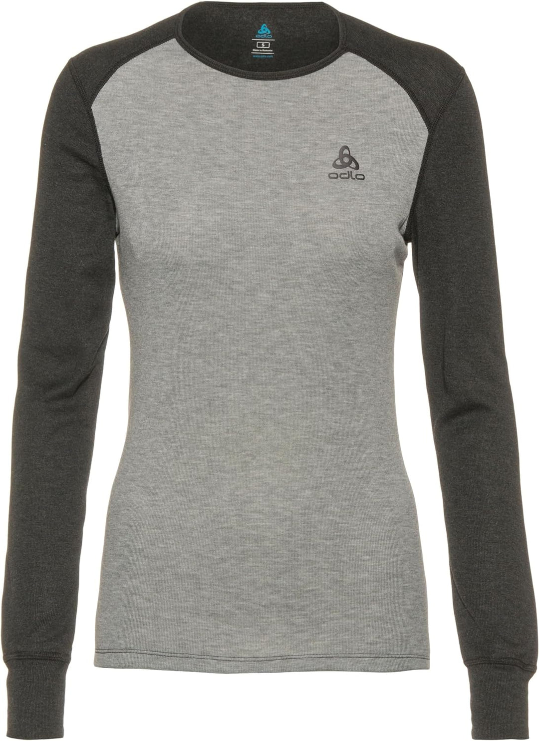 Odlo Damen Funktionsunterwäsche Set Active WARM ECO 60 Dark Grey Melange - Grey Melange, 60 Dark Gre