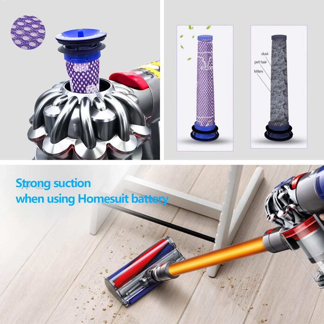 V7 Akku, Homesuit 21.6V 4000mAh SV11 Ersatzakku Akku für Dyson V7 Motorhead Pro,V7 Trigger,V7 Animal