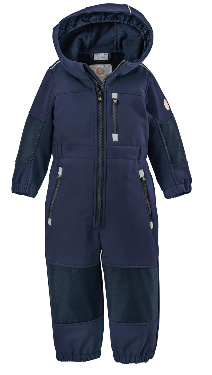 first instinct by killtec Jungen Fiow 35 Mns Onpc Softshell Overall mit Kapuze 98-104 dunkelblau, 98