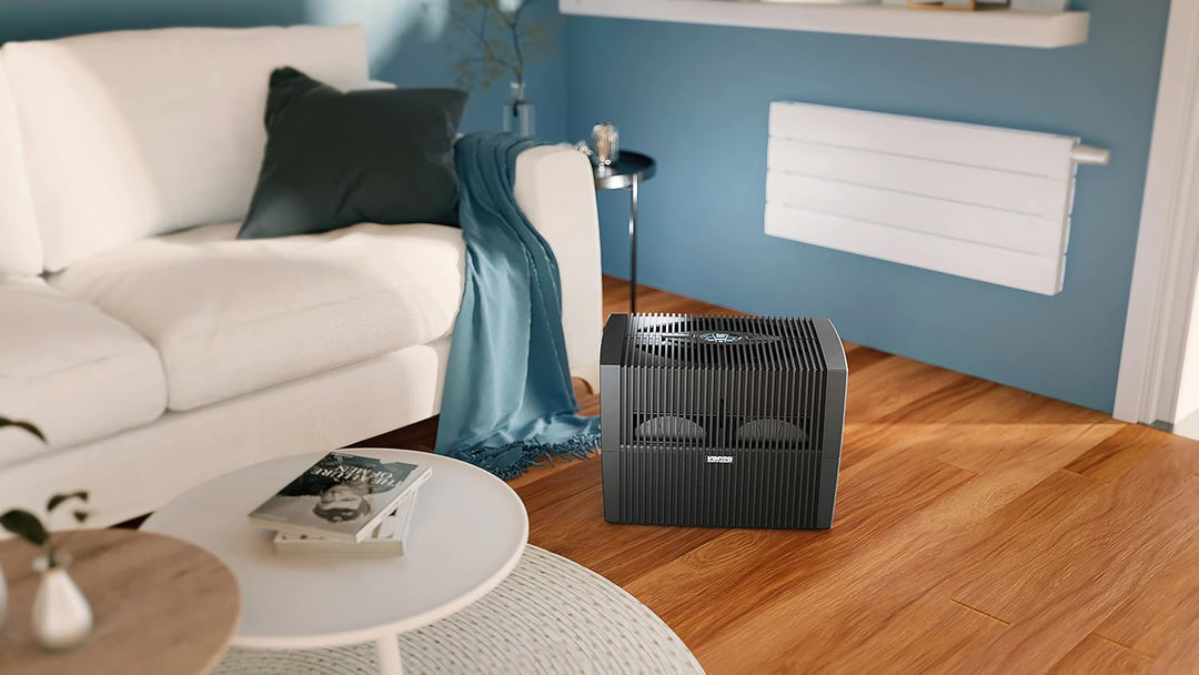 VENTA LW45 COMFORTPlus brillant Luftbefeuchter, 8 W, Brilliant Schwarz, bis 60 qm Brilliant Schwarz