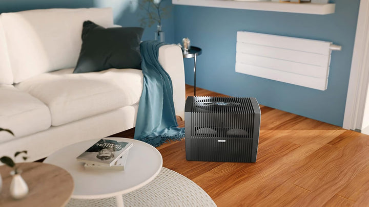 VENTA LW45 COMFORTPlus brillant Luftbefeuchter, 8 W, Brilliant Schwarz, bis 60 qm Brilliant Schwarz