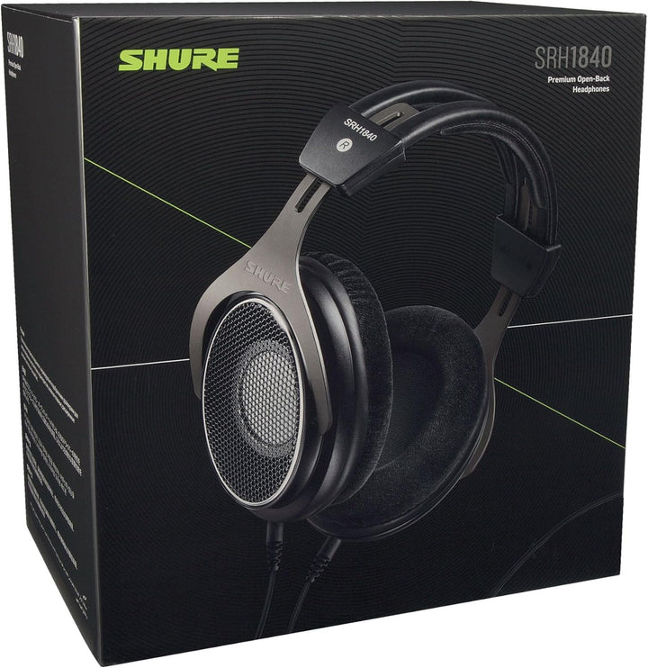 Shure SRH1840, offener Kopfhörer/Over-ear, High-End, geräuschunterdrückend, Kabel austauschbar, Velo
