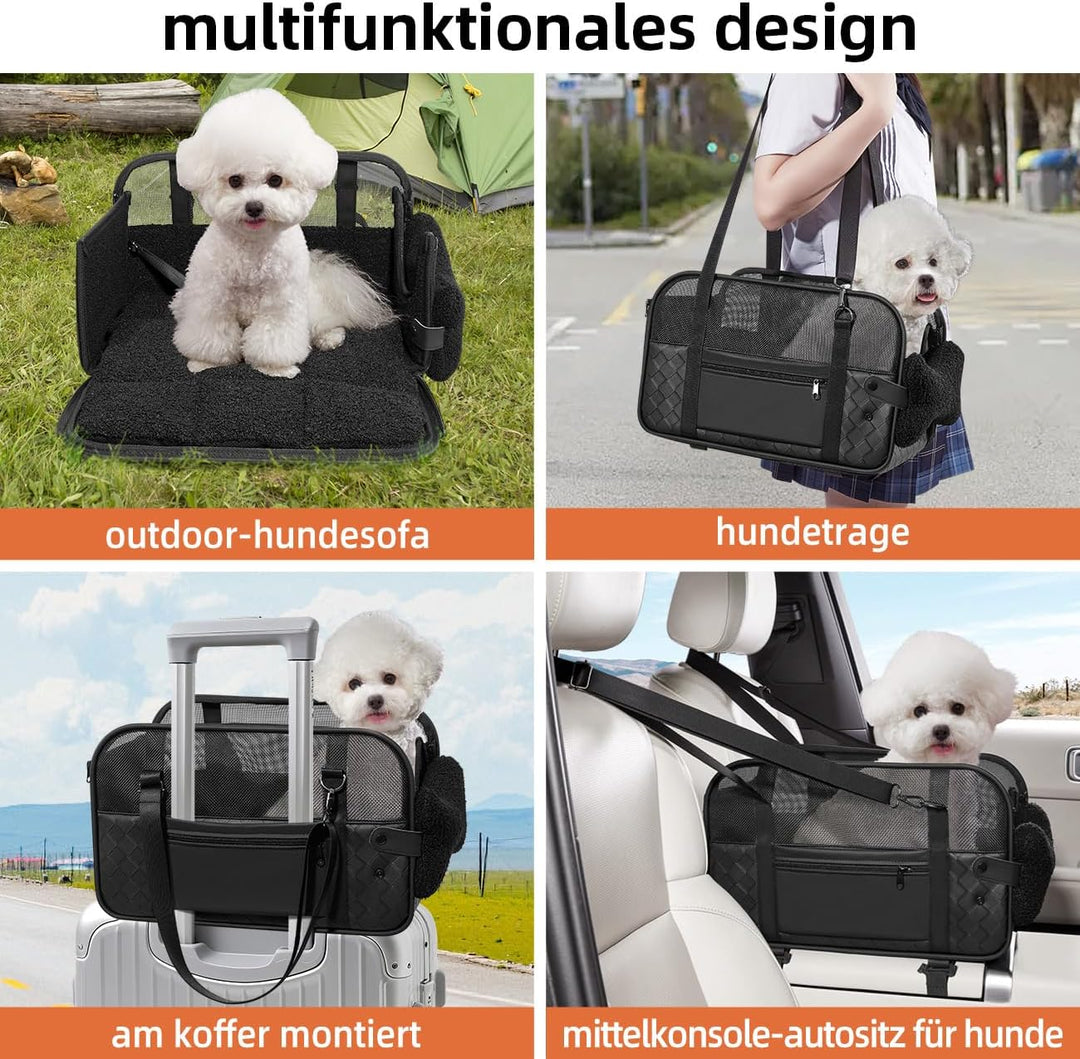 hundesitz Auto kleine Hunde Katzen Transporttasche für Der Gang zum Tierarzt Auto Fugzeuge, Tragetas
