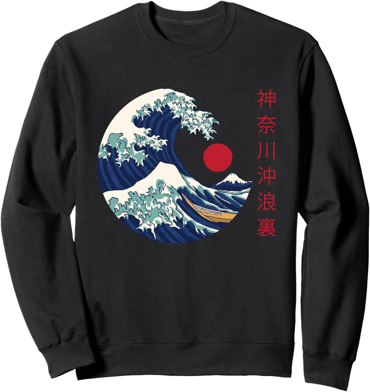 The Great Wave off Kanagawa Die Grosse Welle Vor Kanagawa Sweatshirt