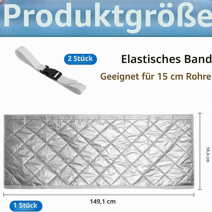 Schlauchabdeckung Tragbare Klimaanlage Gesteppte Klimaanlage-Schlauch-Isolierhülle 147x58 Cm 2 Verst