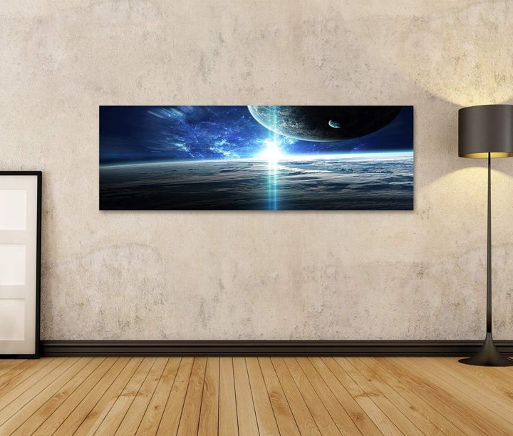 islandburner Bild auf Leinwand Universum Szene Mit Planeten Sterne Und Galaxien Im Weltraum Die Schö