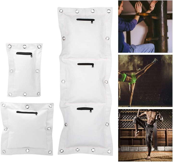 Wing Chun Sandsack, Hochwertiger Canvas Boxsack mit Reissverschluss für Kampfkunsttraining, 3 Grösse