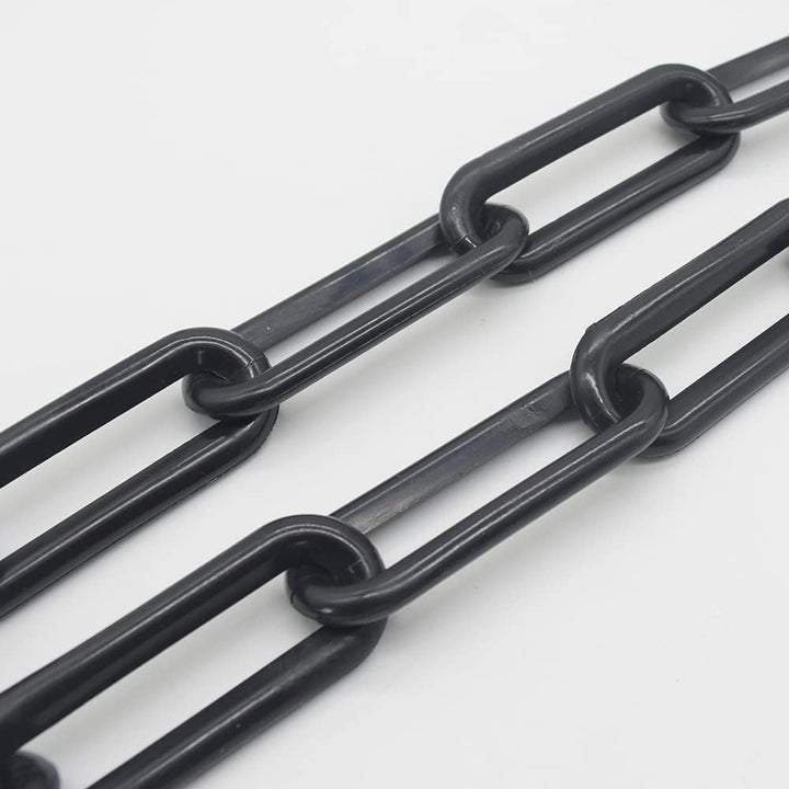 4,80m Regenablaufkette 10mm Kunststoff Regenkette Schwarz Ablaufkette Tropfkette Wasserkette