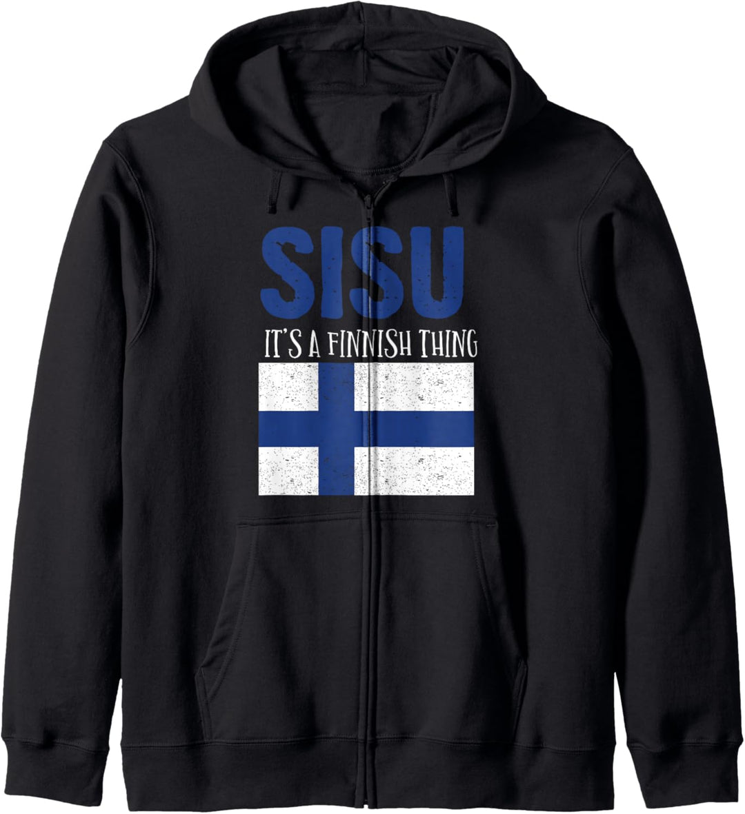 Sisu "It's A Finnish Thing" Flagge Finnland Suomi für Herren und Damen Kapuzenjacke
