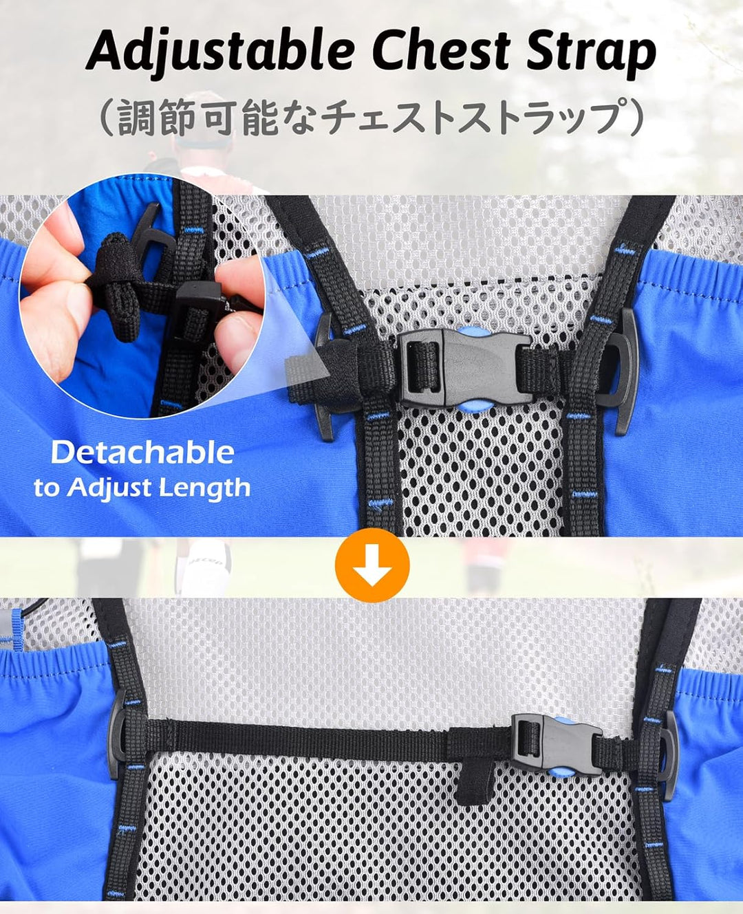 TRIWONDER 2.5L Ultraleicht Trinkrucksack, leichte Rucksackweste, Laufrucksack für Marathon, Bergläuf