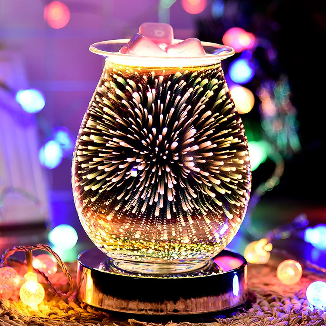 Wowlela Duftlampe Wachs 3D Scentsy Duftlampe Energie Sparen Duftlampe Elektrisch Duftlampe Teelicht