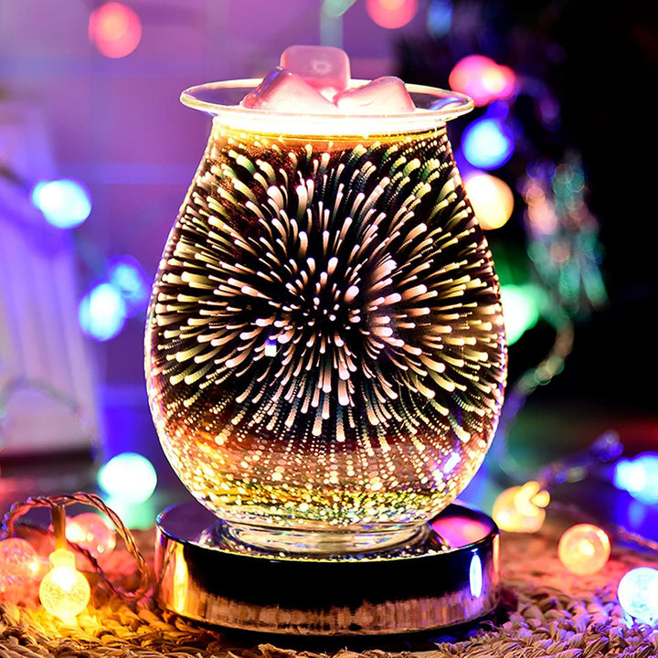 Wowlela Duftlampe Wachs 3D Scentsy Duftlampe Energie Sparen Duftlampe Elektrisch Duftlampe Teelicht
