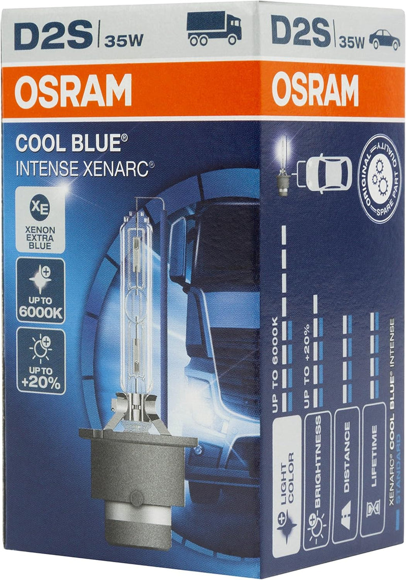 Osram XENARC COOL BLUE INTENSE D2S HID Xenon-Brenner, Entladungslampe, 66240CBI, Faltschachtel (1 St