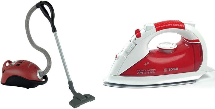 Theo Klein 6828 Bosch Staubsauger I Originalgetreuer Nachbau I Mit batteriebetriebener Saug-und Soun