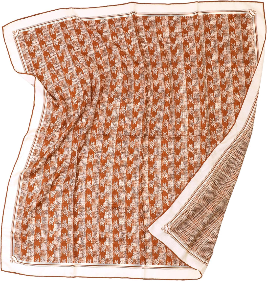 105cm Grosse quadratische Damen Stola doppelseitig doppelface Woll-seide XL Schulter-Tuch Seidentuch