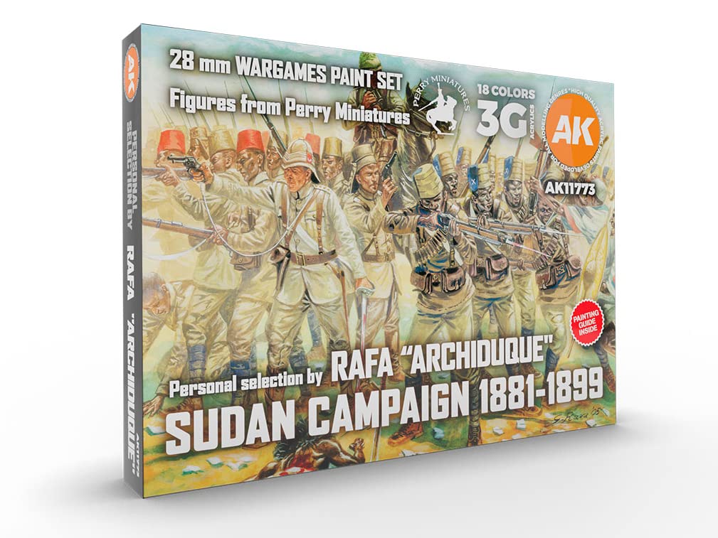 AK Acrylics 3Gen AK11773 SUDAN CAMPAIGN 1881-1899 - SIGNATURE SET BY RAFA"ARCHIDUQUE" (18x17ml)