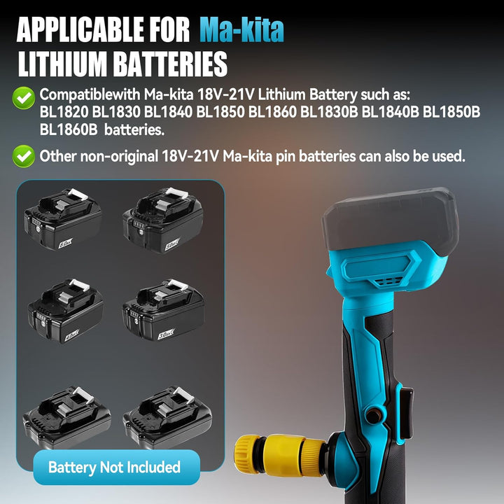 Kabellose Stick-Wassertransferpumpe, kompatibel mit Makita 18 V Akku, 950 GPH Tragbare Tauchpumpe fü