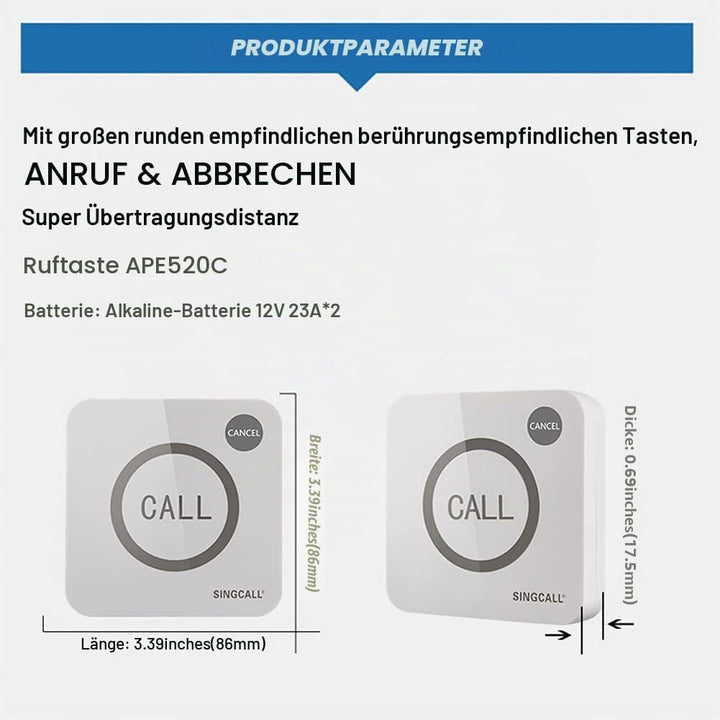 Strobe Sirene Alarm Home Careing Loud Outdoor SOS Alert System 1 Rot blinkende Sirene, 4 Fernbedienu