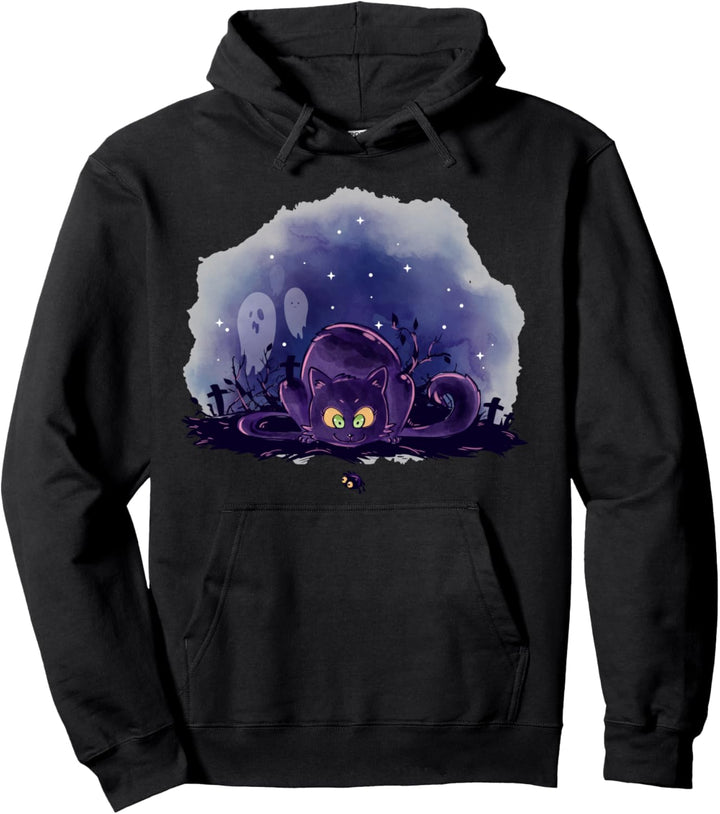 Pastell Katze Okkult Gothic Kawaii Spinne Goth Halloween Pullover Hoodie