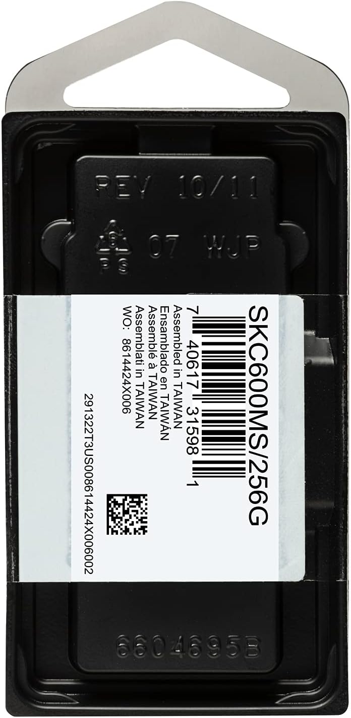 Kingston KC600 SSD 256GB SATA3 mSATA - SKC600MS/256G 256GB mSATA Nur Laufwerk, 256GB mSATA Nur Laufw