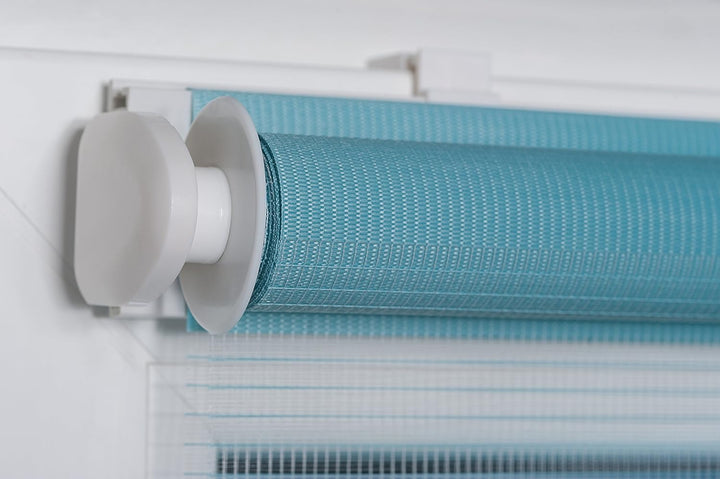 K-home Klemmfix Doppelrollo "Welle" ohne Bohren - Anthrazit 80 cm x 150 cm (B x L) 80 x 150 cm Anthr