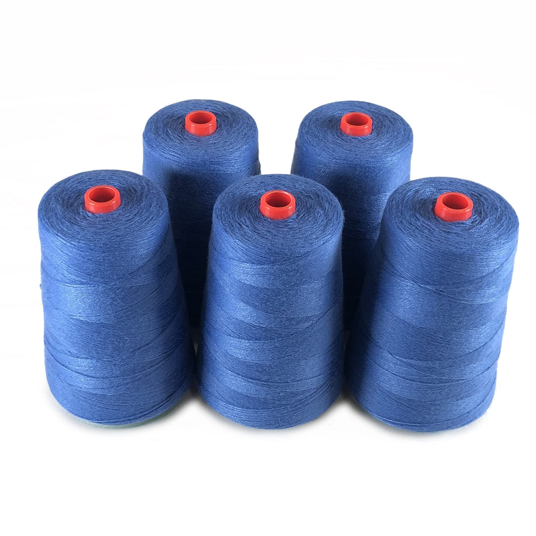 Packung mit 5 Rollen dickem Polyestergarn für Beutelnähmaschine | Hochfestes Seil zum Verschliessen