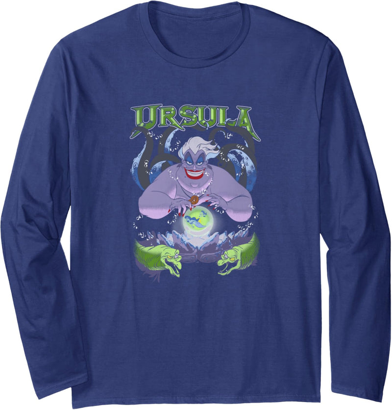 Disney The Little Mermaid Ursula Cauldron Dark Portrait Langarmshirt