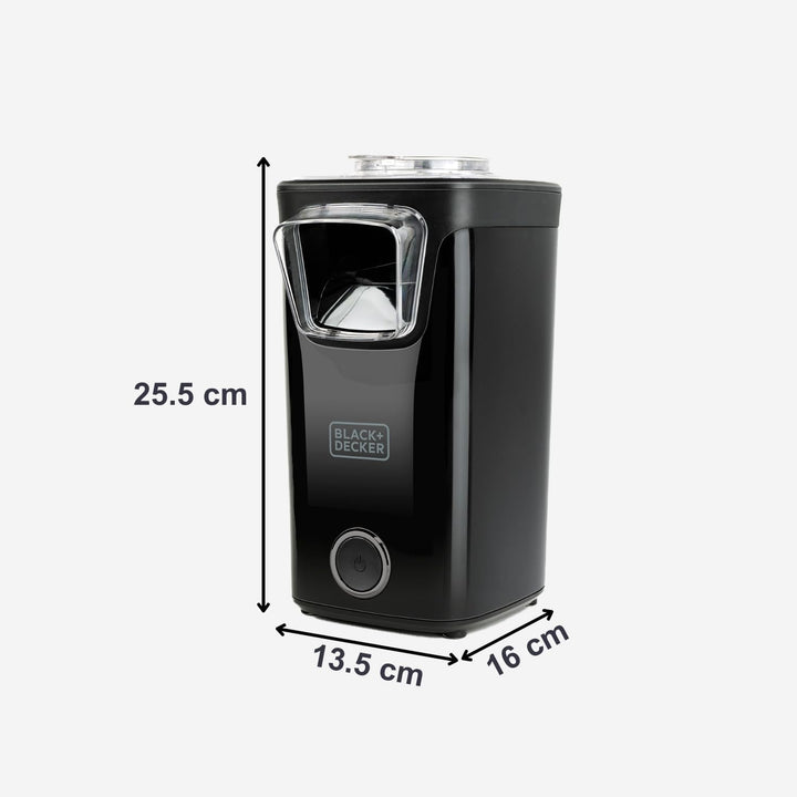 BLACK + DECKER BXPC1100E - Popcorn-Maker, 1100W, ölfreier Popcorn-Maker, kompaktes Format, schnell f