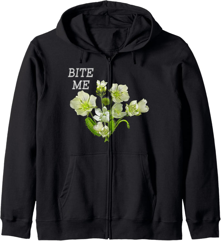 Coole Fleischfressende Planze Bite Me Halloween Kostüm Kapuzenjacke