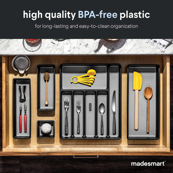 Madesmart Besteckschubladeneinsatz, gross Large Grau, Large Grau