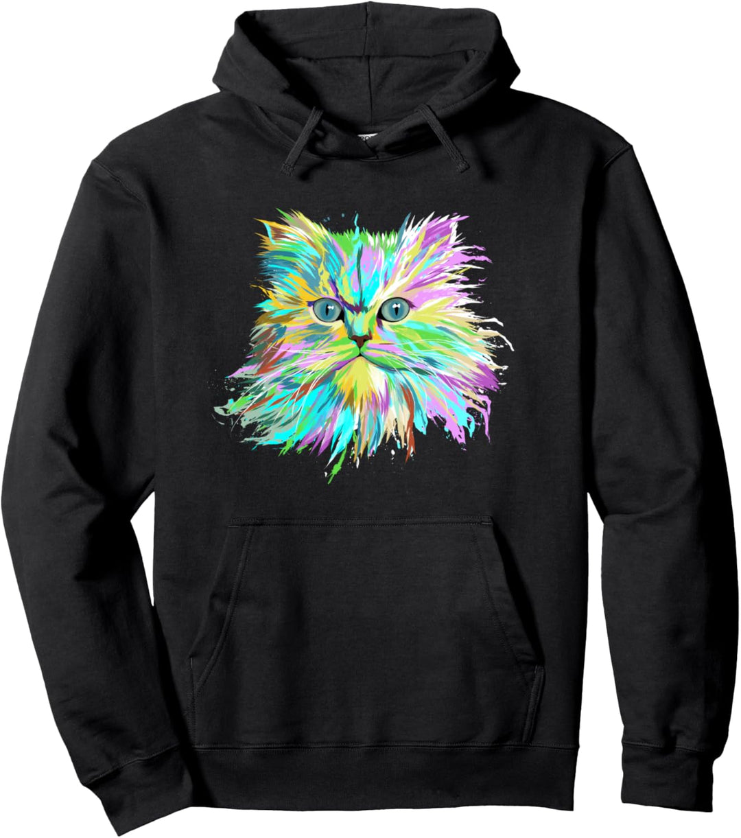 Splash Katze Perserkatze Pullover Hoodie