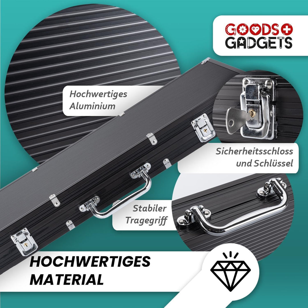 Profi Pokerkoffer Pokerset inkl. 300-500 schwerer 12g Metallkern Poker-Chips; Pokerdeck, Pokerkarten