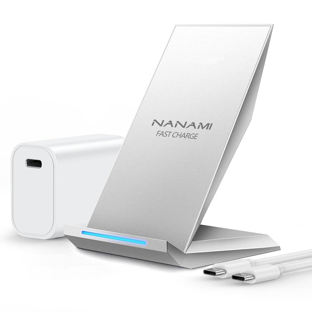 Fast Wireless Charger, NANAMI Qi kabelloses Ladegerät (mit USB ladegerät Quick Charge 3.0 Adapter) f