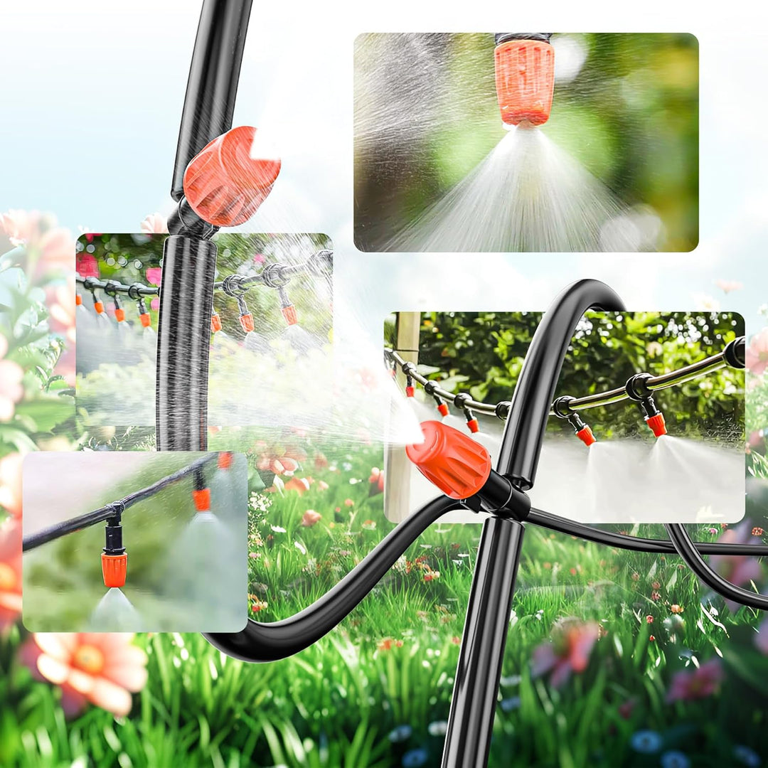 Forever Speed BewässerungsSystem 315PCS Garten Bewässerung Kit, 60M+15M Bewässerungsrohre, Tröpfchen