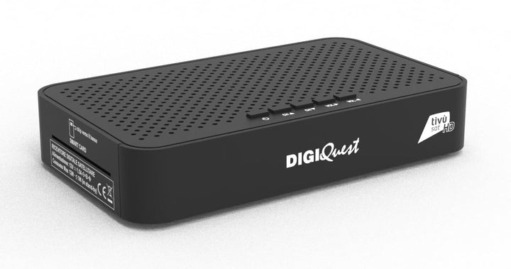 DIGIQUEST Combo-Decoder tivùsat Maximo | DVB-S2 und DVB-T2 | 2-in-1-Fernbedienung | tivùsat-Smartcar