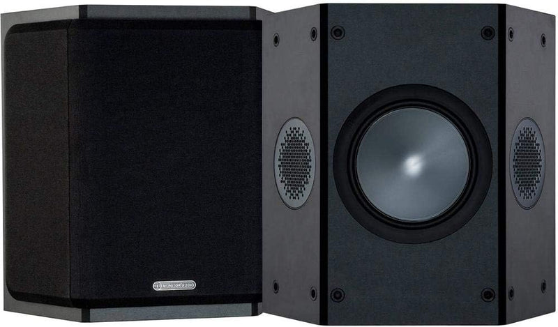 Monitor Audio Bronze FX 6G | Farbe: Schwarz | Surround-Lautprecher | Paar | Heimkino | 2-Wege | 8 Oh