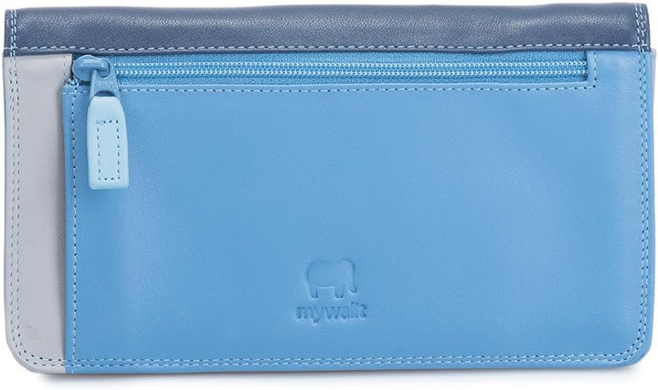 mywalit Unisex Medium Matinee Purse Accessory-Travel Wallet, Blau, Rot
