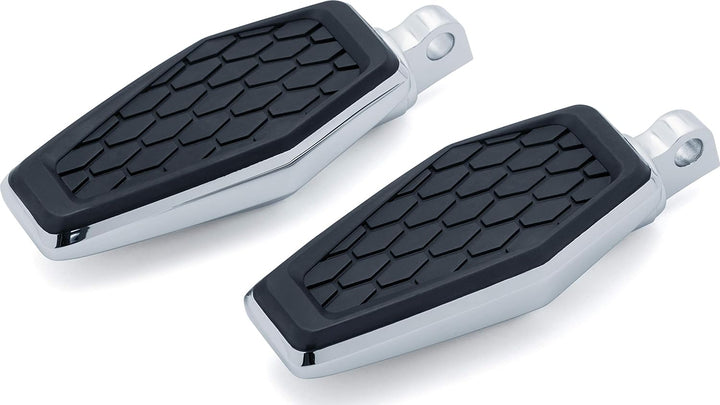 Kuryakyn 5904 Motorrad-Fussrasten: Sechskant-Heringe mit Steckerhalterung, Chrom, 1 Paar chrome Mit