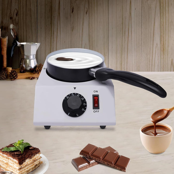 Schokoladenschmelzgerät, Schokoladenfondue-Set-Temperiergerät für Kuvertüre, Schokolade Schmelztiege