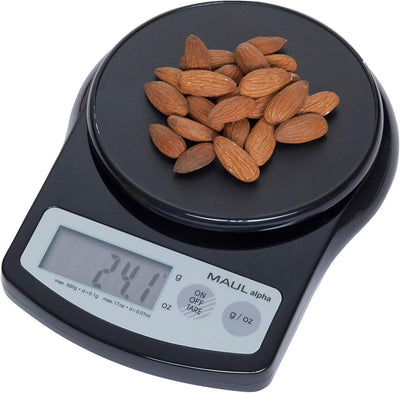Maul 1640590 Präzisionswaage MAULalpha mit Batterie, 500 g, schwarz