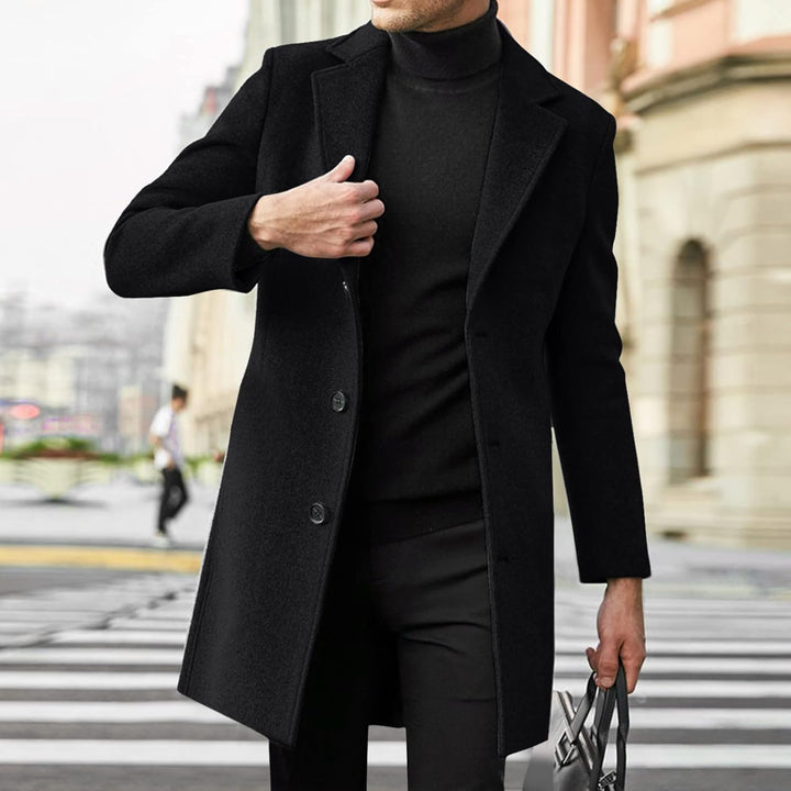 Herren Warm Wollmantel Stehkragen Wintermantel Kurzmantel Winter Jacke Business Freizeit Winddichte