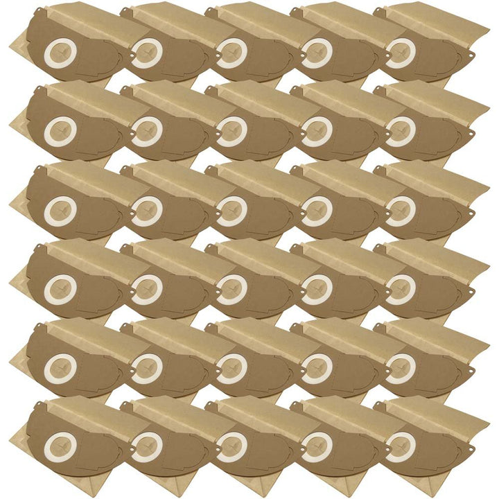 30 Industrie- Baustellen- Gewerbe- Heavy Papier Staubsaugerbeutel kompatibel für Kärcher A 2000, 6.9