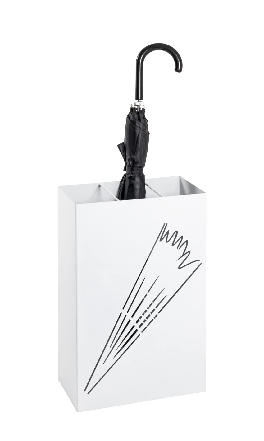 HAKU Möbel Schirmständer, Metall, weiss, B 30 x T 16 x H 48 cm 30 x 16 x H 48 Weiss, 30 x 16 x H 48