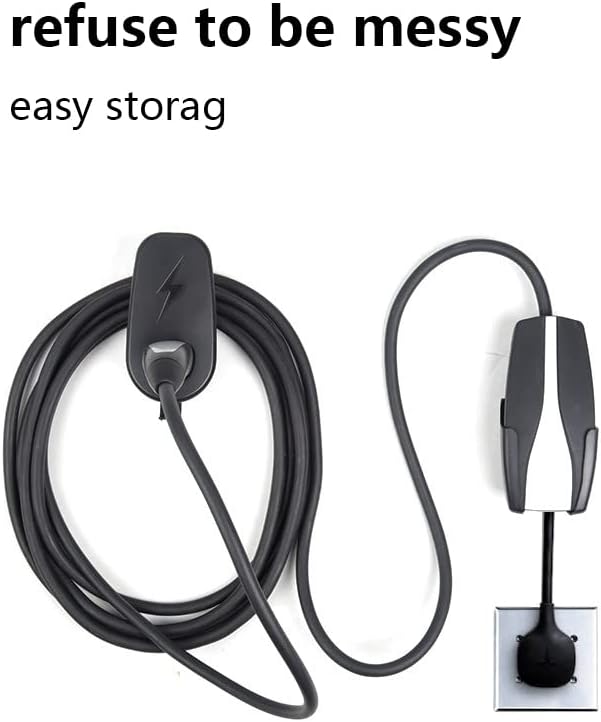 WANGCL EV Ladekabel Halter Typ 2 Ladekabel Organizer Fit für Wallbox Tesla Model 3 Modell Y X S