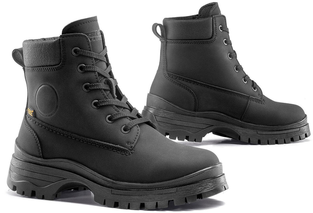 FALCO Zarah Damen Motorrad Stiefel 38 EU Schwarz, 38 EU Schwarz