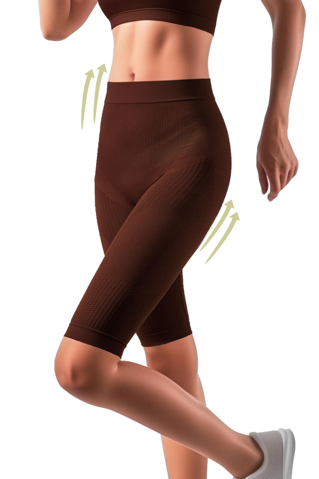 Shapewear Damen Bauchweg Anti Cellulite Hose - Anti Cellulite Leggings, Drenierende Shorts, Nahtlose