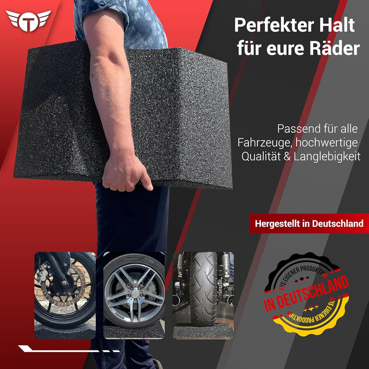 TopRubber® 4X Reifenschuh 300er Set in schwarz Reifenschoner aus Gummigran