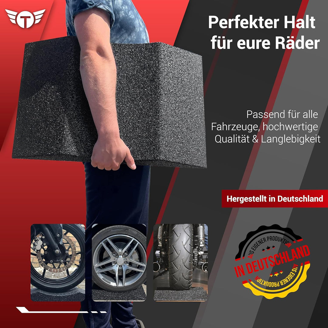 TopRubber® 2X Reifenschuh 300er Set in schwarz Reifenschoner aus Gummigranulat