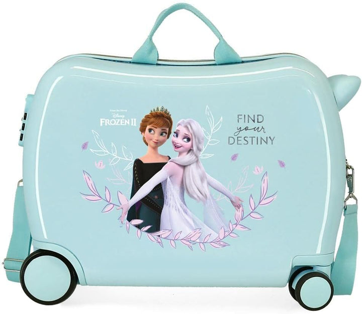 Disney Frozen Memories Kinderkoffer, Blau, 50 x 39 x 20 cm, Hartplastik, seitlicher Kombinationsvers